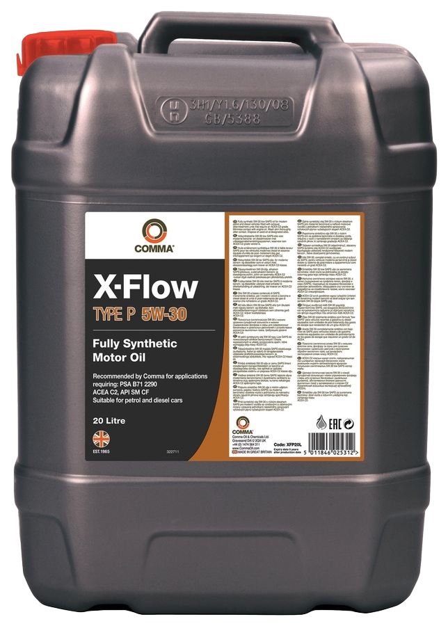 Моторное масло Comma X-Flow Type P 5W-30, 20л